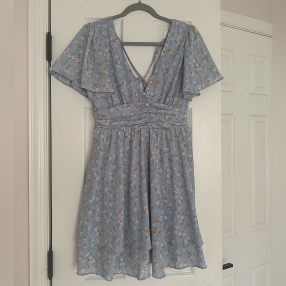 NWOT Altar'd State Molly Floral Blue Dress Size M - Picture 6 of 6